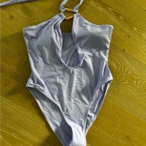 Kids Light Gray One Piece Swimsuit